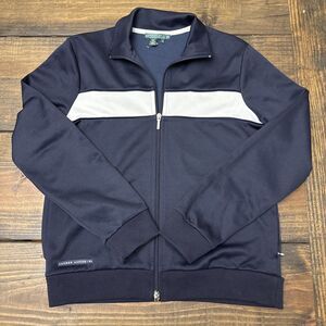 Lauren Ralph‎ Lauren Activewear Women’s Full Zip Jacket, Medium, Blue And White